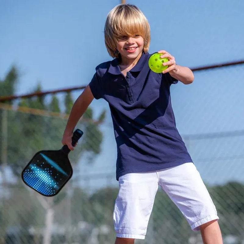 Uxcell Pickleball Paddle Set, USA Pickleball Approved(Usapa) Pro Graphite Pickleball Set, Polypropylene Honeycomb Core, Portable Bag/Paddle Cover