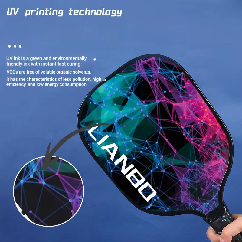 Pickleball Rackets Set Pickleball Paddle Set of 2 Rackets & 4 Pickleballs Balls Beach Tennis Pickleball Racquet Lightweight