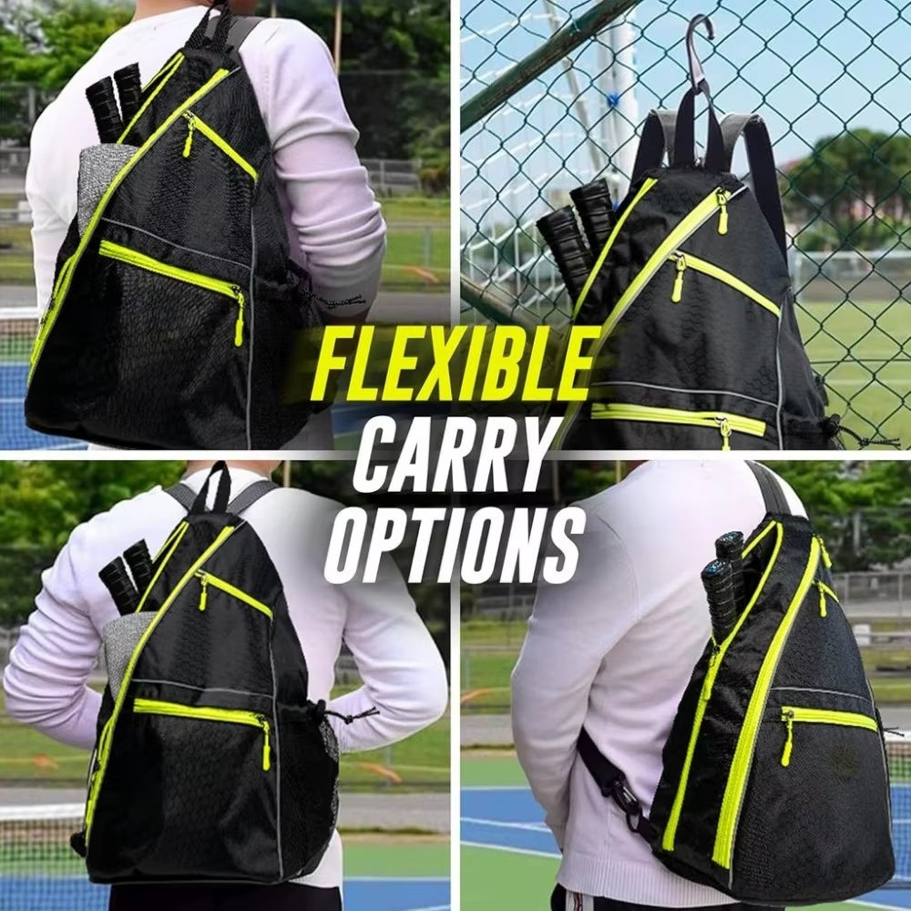 NEW Sports Pickleball Paddle Bag Large Capacity Waterproof Pickleball Rackets Backpack Adjustable Pickle Ball Bag Men Women