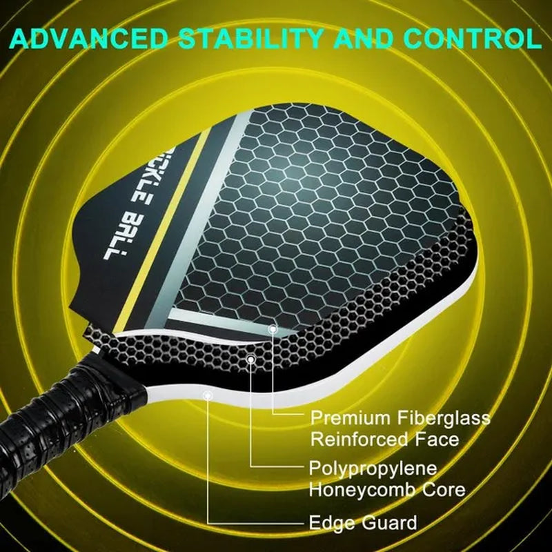 Graphite Pickleball Paddles USAPA Fiberglass Paddle with Bag Mesh