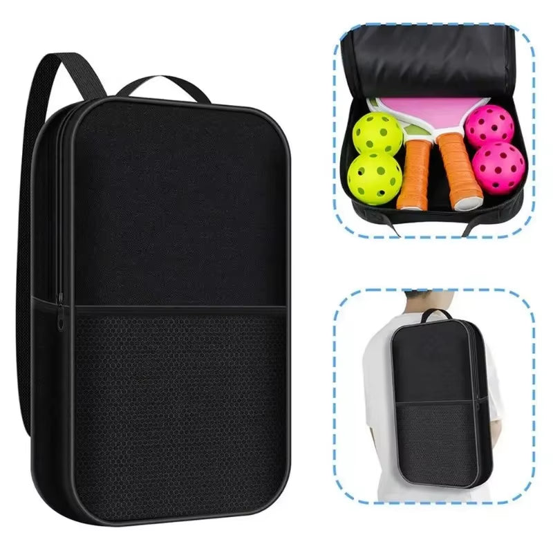 Portable Pickleball Racket Bag Paddle Racket Backpack Tote High Quality Outdoor Sports Ballbag for Men and Women Adults
