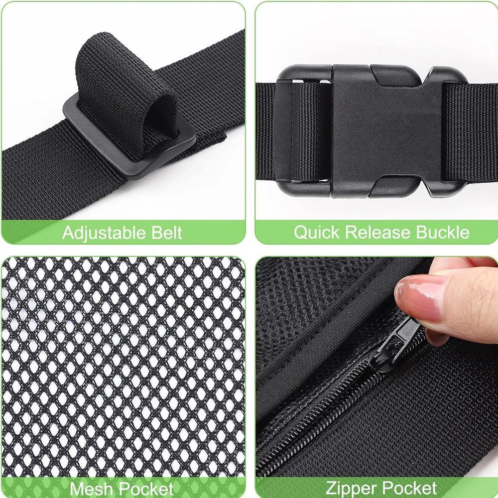 Tennis Ball Holder, Pickleball Ball Wasit Pouch for Women Men Holding 8 Tennis or Pickleball Balls,Tennis & Pickleball Accessory