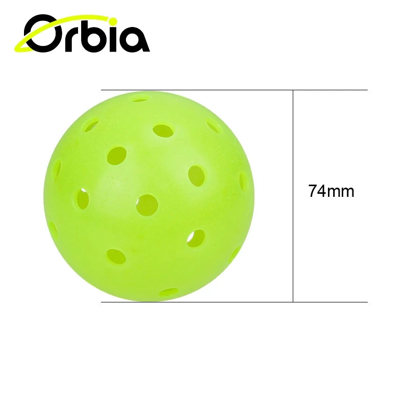 Sports 3Pcs Durable Pickleball Balls Outdoor 40 Holes Training Pickleball Accessories 74Mm Standard Pickle Balls
