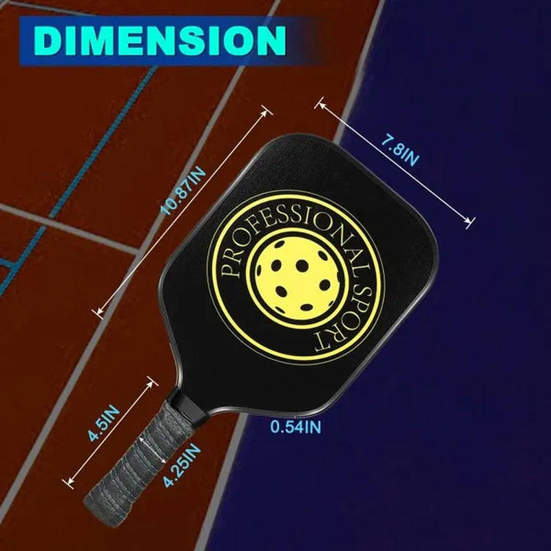 Pickleball Paddles Set of 2, USA Pickleball Approved(Usapa), Composite Graphite Carbon and Fiberglass Face Pickleball Paddles Set