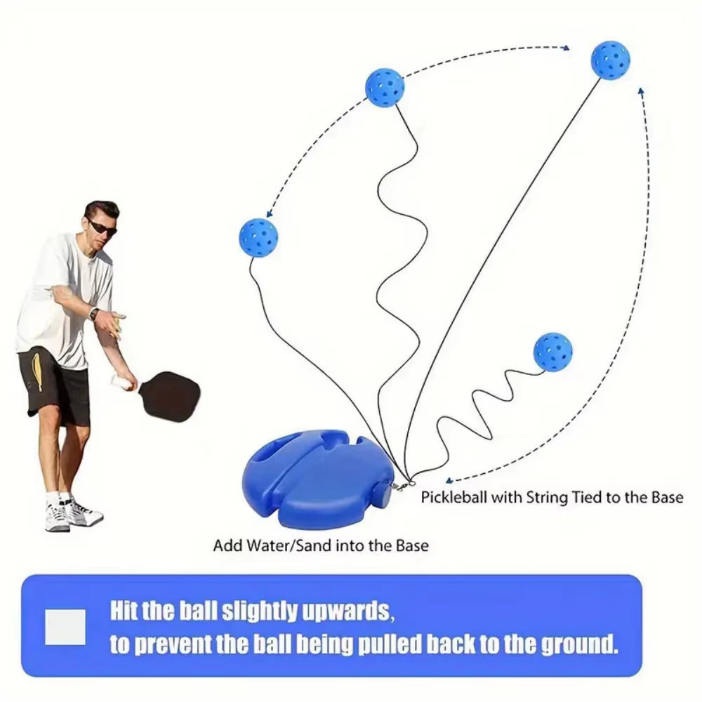 Pickleball Trainer Pickleball Ball with String Pickleball Accessories Pickleball Training Aid for Single Player Adult Sport
