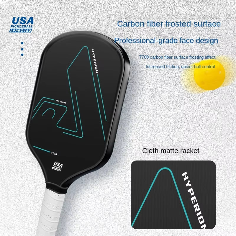 Pickleball Paddel Carbon Fiber T700 Event-Grade Profession Pickleball Racket Full Set Carbon Fiber 3K Pickleball Racket Durable