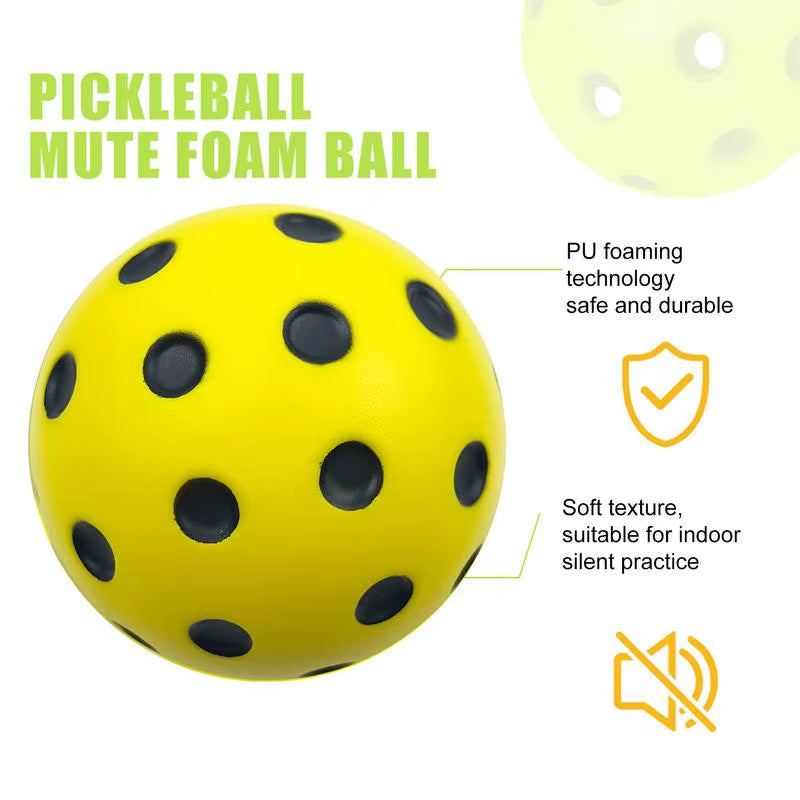 Foam Balls for Pickleball Practice Quiet Bounce Ball Pickleball Ball Pickleball Accessories Pickle Balls for Pickleball Training